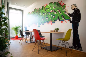 3 Person Coworking Desk