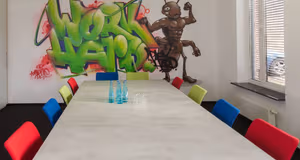 5 Person Coworking Desk