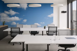 3 Person Coworking Desk