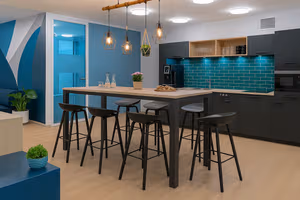 3 Person Coworking Desk