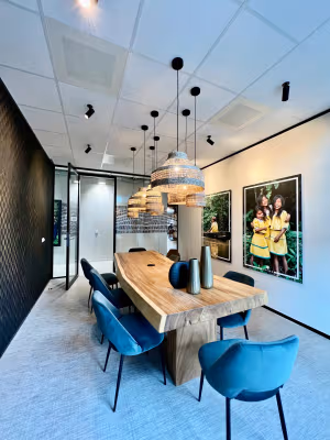 3 Person Coworking Desk