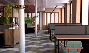 1 Person Coworking Desk