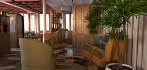 6 Person Coworking Desk