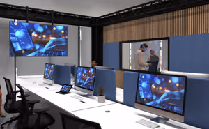 5 Person Coworking Desk