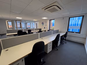 3 Person Coworking Desk