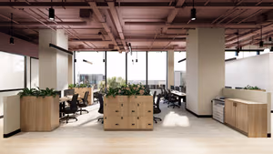 1 Person Coworking Desk