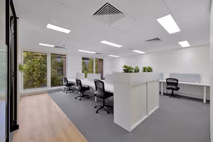 3 Person Coworking Desk
