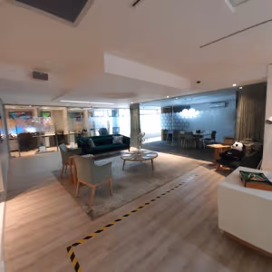 3 Person Coworking Desk