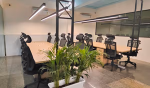 3 Person Coworking Desk