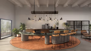 9 Person Coworking Desk