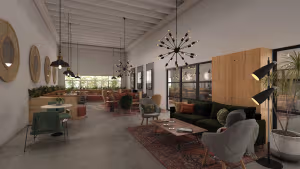 5 Person Coworking Desk