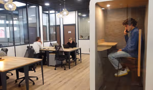 3 Person Coworking Desk