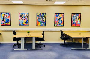 2 Person Coworking Desk