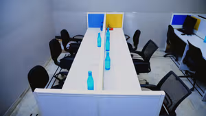 3 Person Coworking Desk