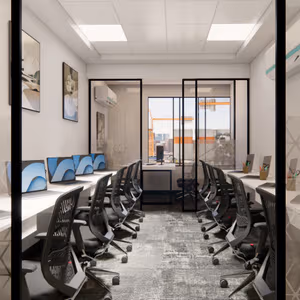 124 Person Coworking Desk