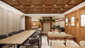 3 Person Coworking Desk