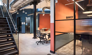 3 Person Coworking Desk