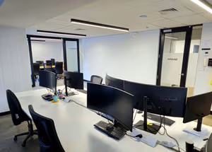 3 Person Coworking Desk
