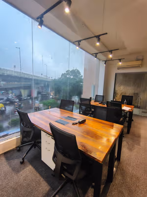 3 Person Coworking Desk