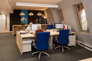 3 Person Coworking Desk