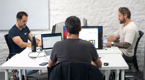 3 Person Coworking Desk