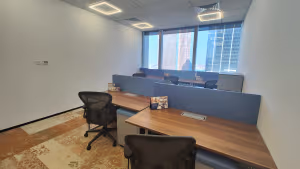 3 Person Coworking Desk