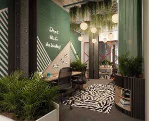 5 Person Coworking Desk