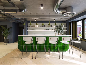 5 Person Coworking Desk