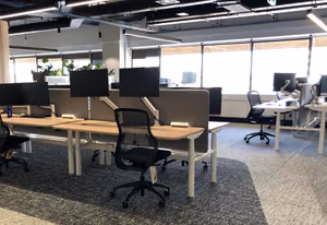 3 Person Coworking Desk