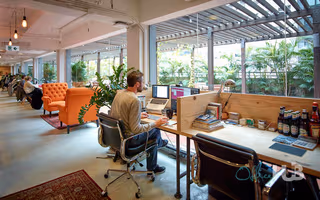 3 Person Coworking Desk