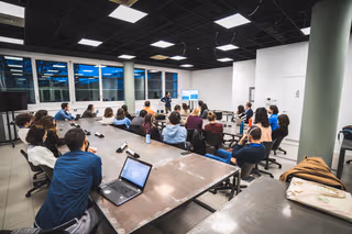 3 Person Coworking Desk