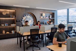 5 Person Coworking Desk