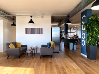 3 Person Coworking Desk