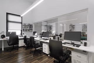 5 Person Coworking Desk
