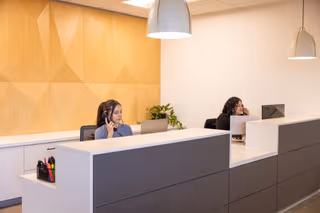 3 Person Coworking Desk