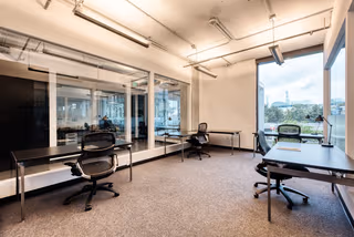 3 Person Coworking Desk