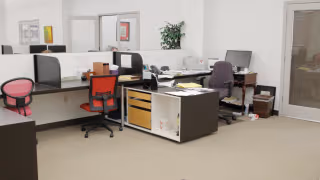3 Person Coworking Desk