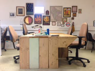 2 Person Coworking Desk