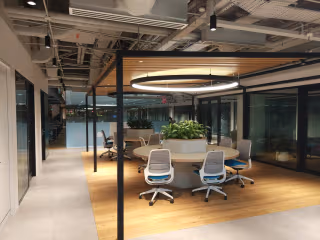 7 Person Coworking Desk