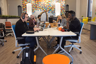 2 Person Coworking Desk