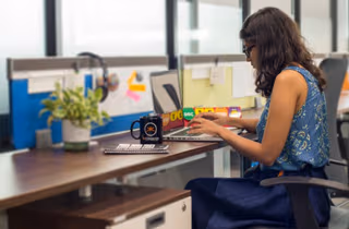 3 Person Coworking Desk