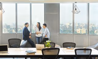 3 Person Coworking Desk