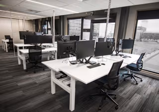 3 Person Coworking Desk