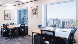 3 Person Coworking Desk