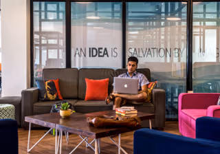 3 Person Coworking Desk
