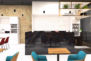 4 Person Coworking Desk