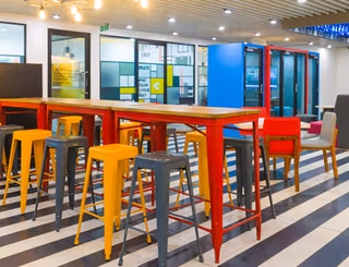 3 Person Coworking Desk