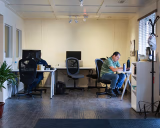 3 Person Coworking Desk