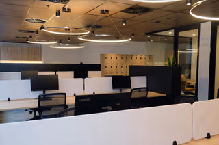 3 Person Coworking Desk