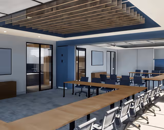 5 Person Coworking Desk